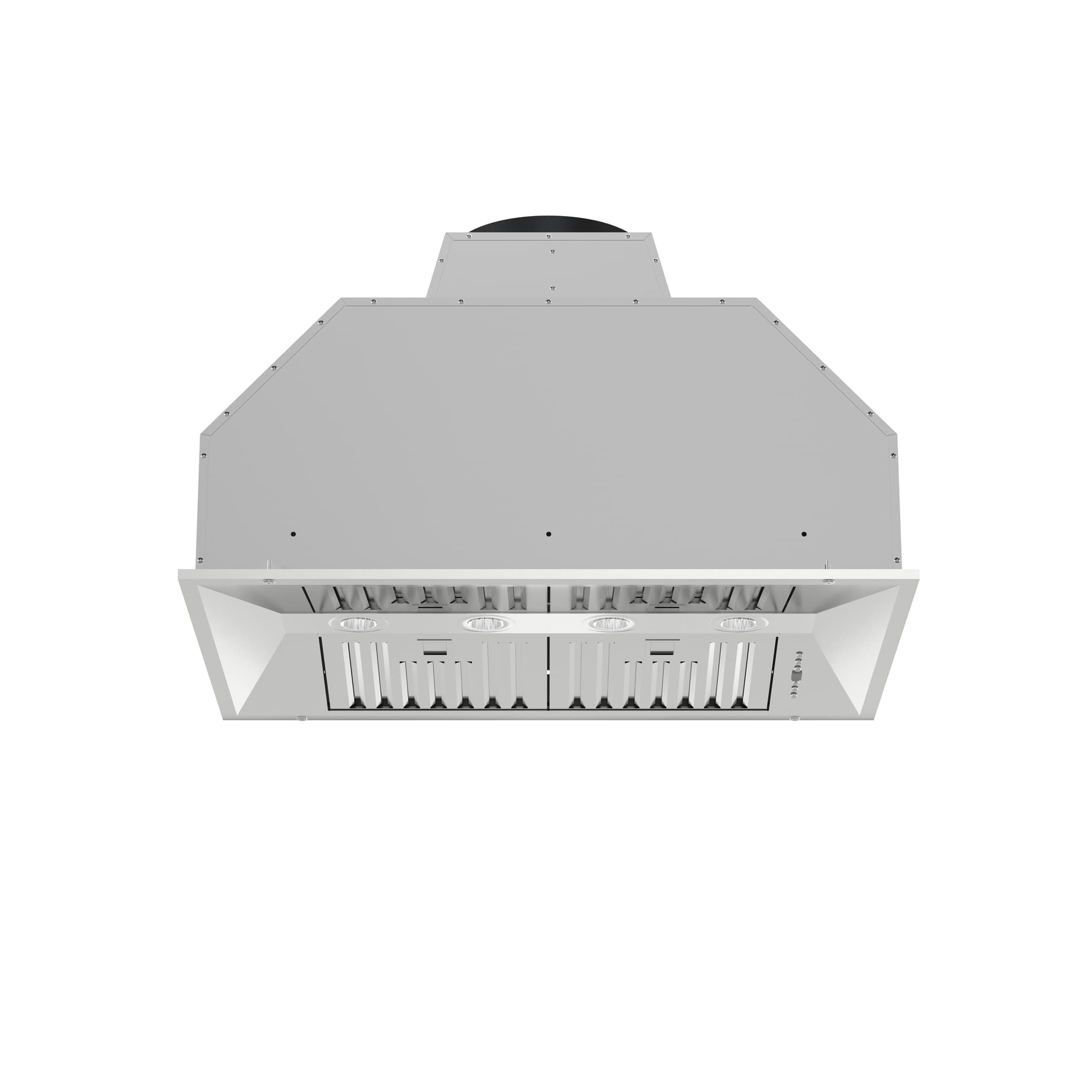 Forno Palazzo 36-Inch Wall Mounted Range Hood, Stainless Steel, Heavy Duty Baffle Filters, Remote Control