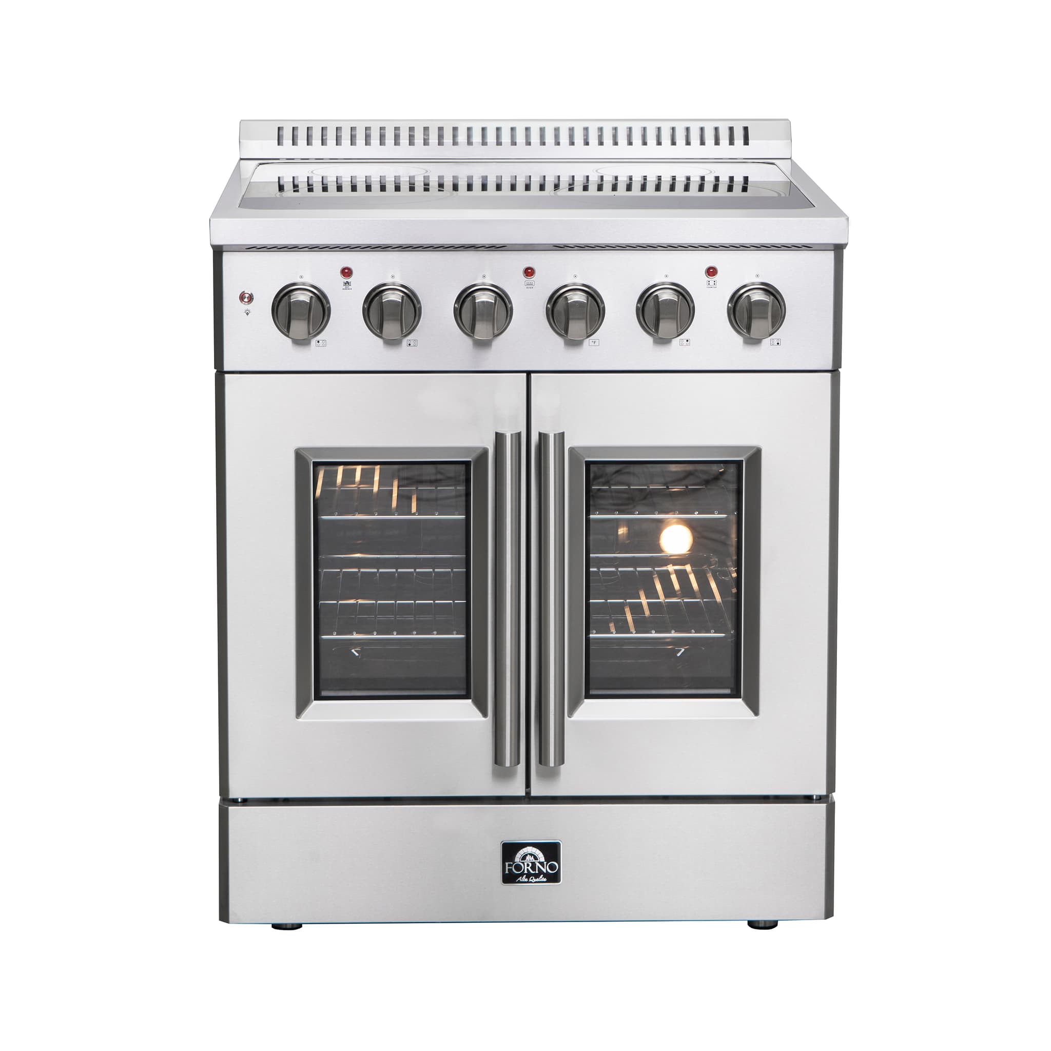 Forno Leonardo Espresso 30-Inch Stainless Steel Electric Range, True Convection, Energy Efficient
