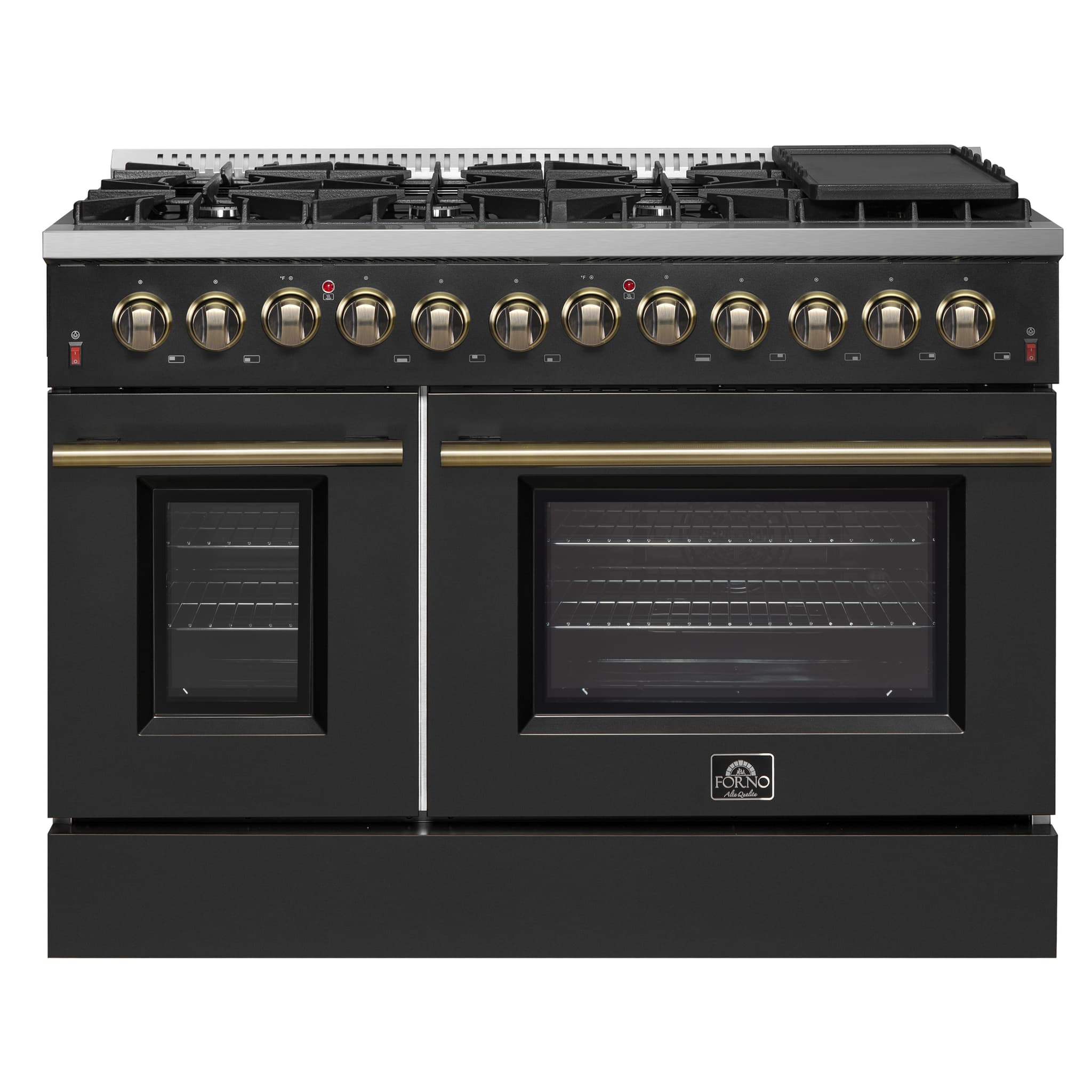 Forno Capriasca 30-Inch Freestanding Dual Fuel Range, 4 Burners, True Convection Oven