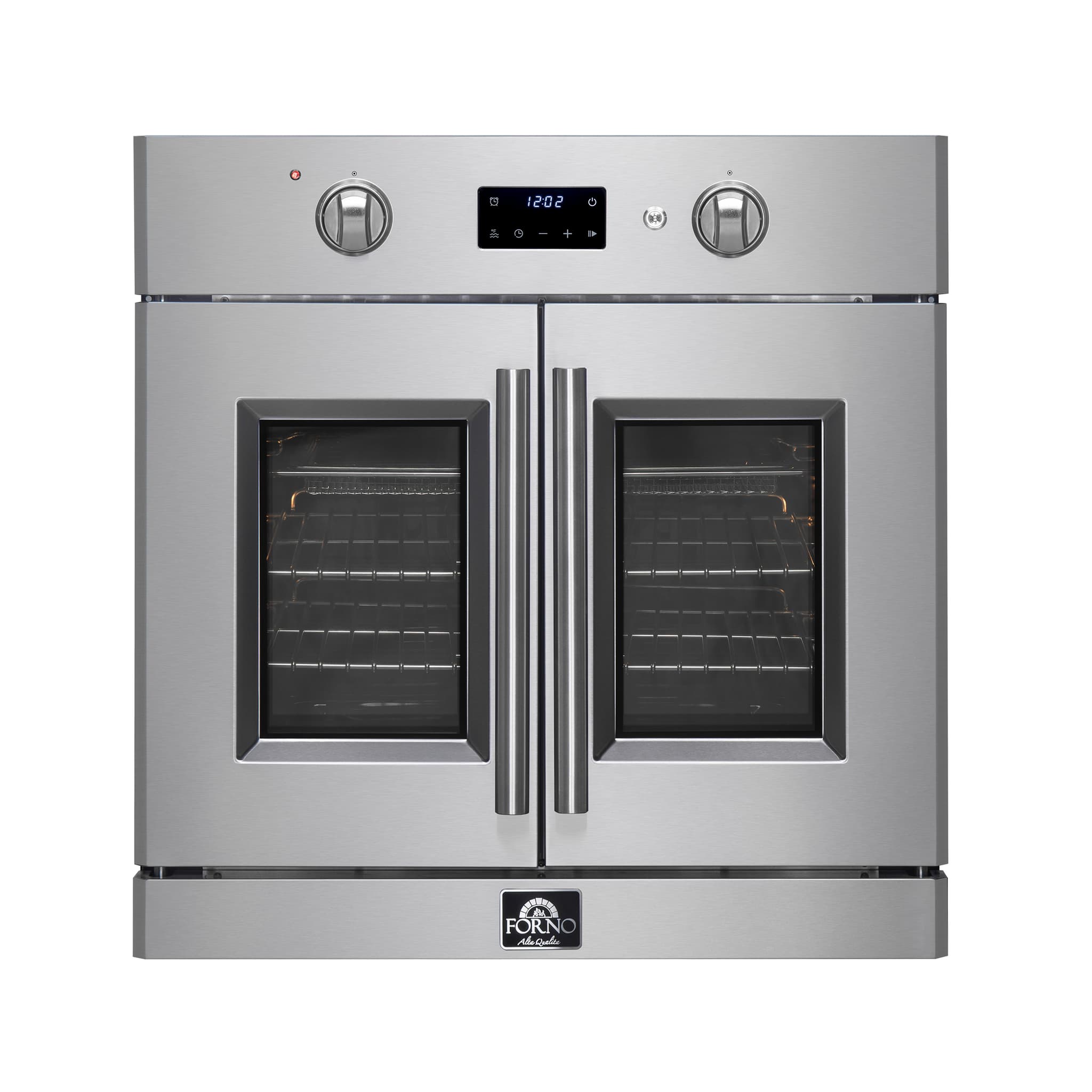 Forno Vomero 30-Inch Wall Oven, Stainless Steel, 5 cu.ft Capacity, 3550 Watts Convection, Mechanical Controls, Self-Cleaning Function