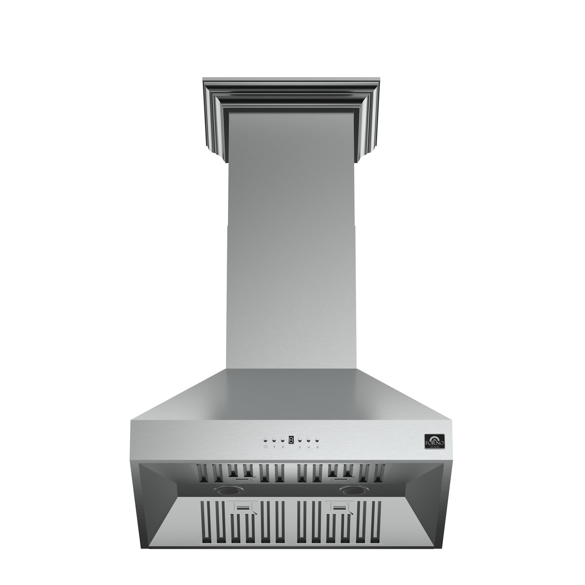 Forno Orvieto 60-Inch Wall Mount Range Hood, LED Lighting, Heavy Duty, Stainless Steel