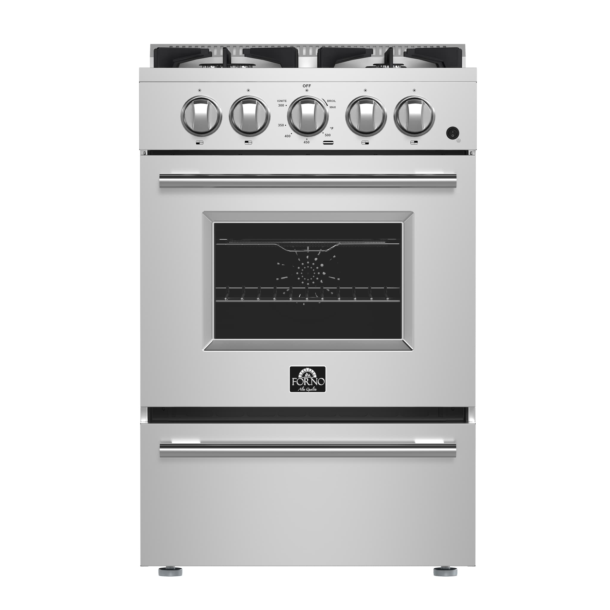 Forno Spezia Alta Qualita 48-Inch Pro-Style Gas Rangetop, Stainless Steel, 8 Sealed Burners, Continuous Cast Iron Grates, High Heat Output