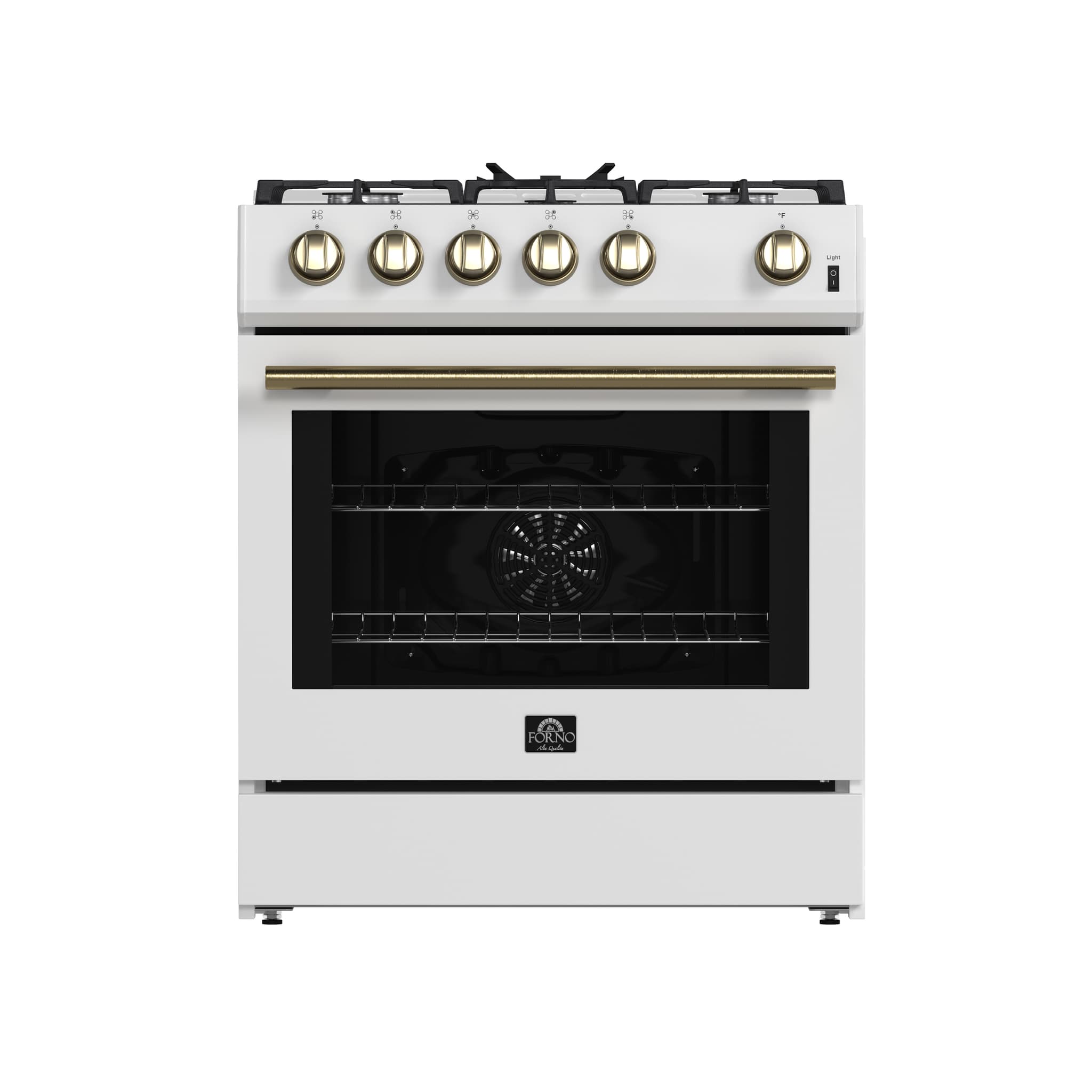 Forno Spezia Alta Qualita 36-Inch Pro-Style Gas Rangetop, Stainless Steel, 6 Sealed Burners, Continuous Cast Iron Grates, High Heat Output