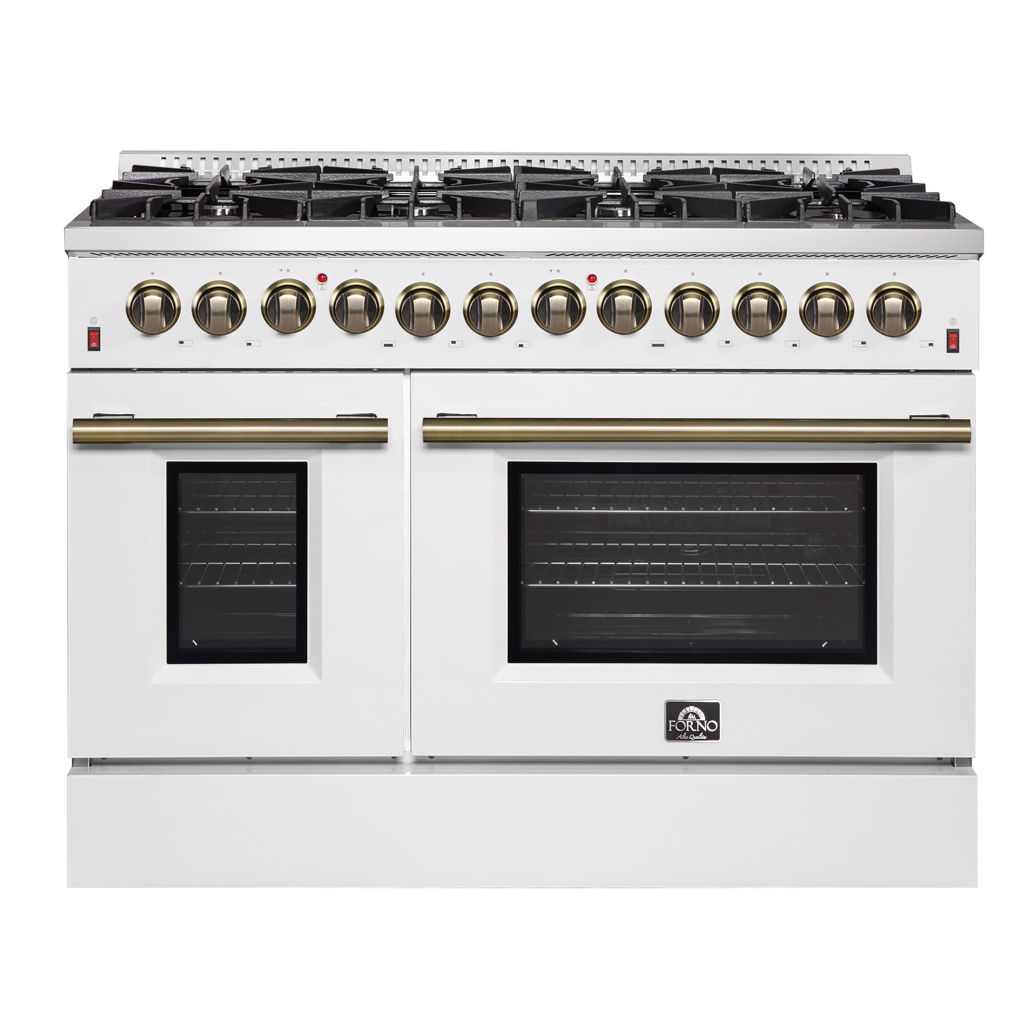 Forno Capriasca 36-Inch Freestanding Dual Fuel Range, 6 Burners, True Convection Oven