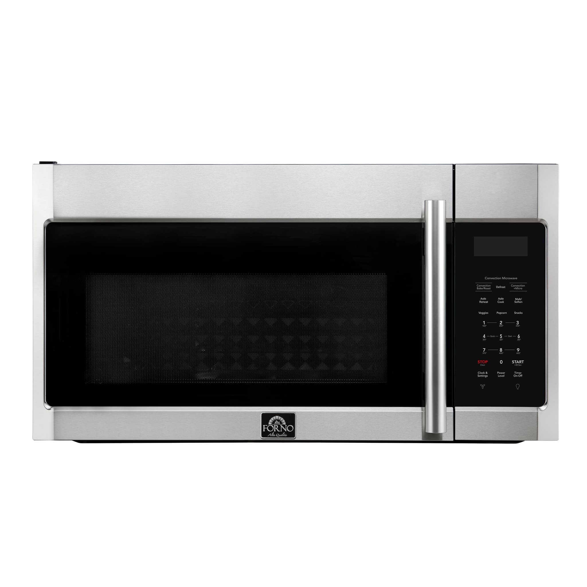 Forno Fornace 30-Inch Over the Range Convection Microwave, Black – 1.5 cu.ft, 300 CFM Vent, Touch Control, LED Light