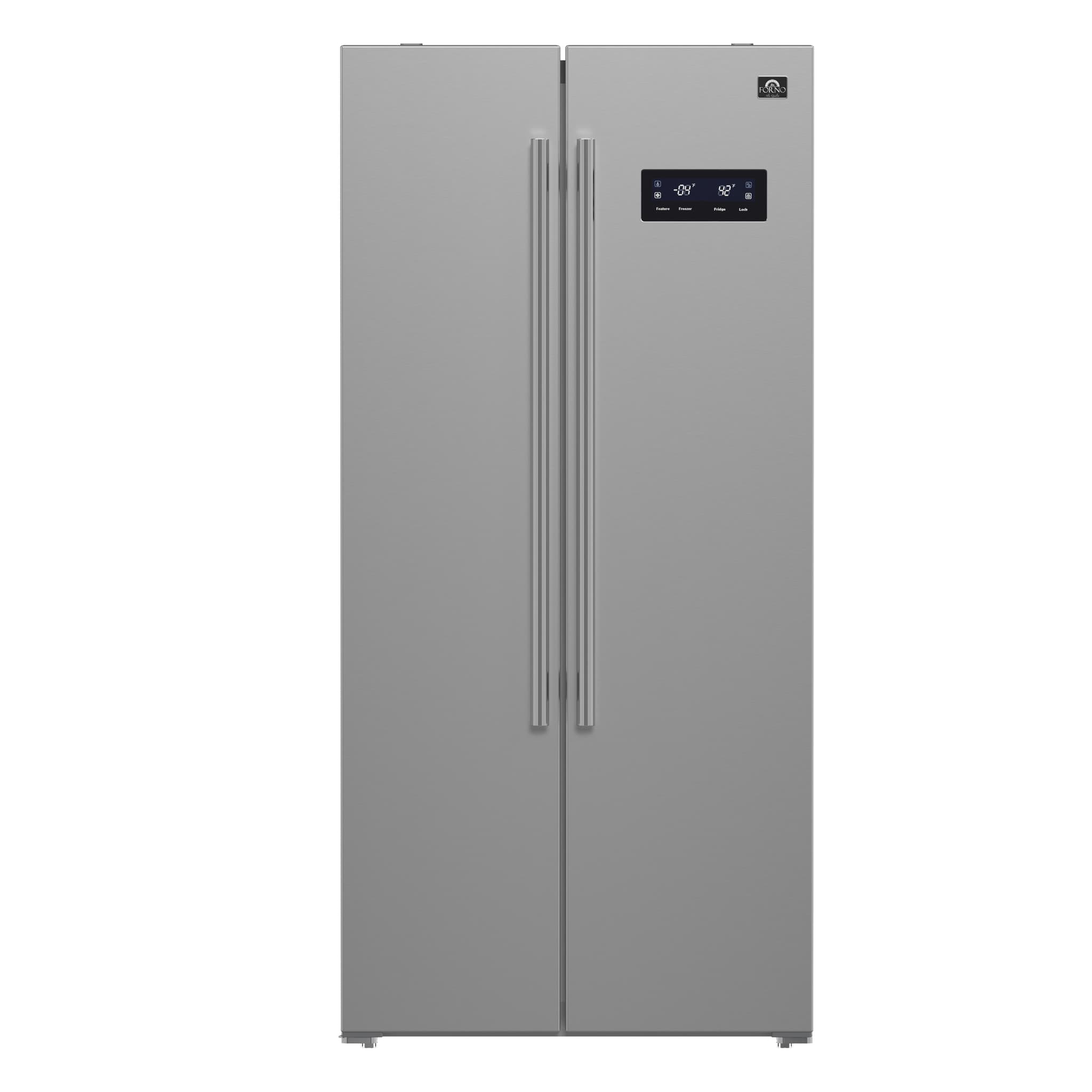 Forno Moena Espresso 36-Inch Black French Door Refrigerator, 19.2 Cu. Ft., Frost-Free, Automatic Ice Maker, ENERGY STAR Certified