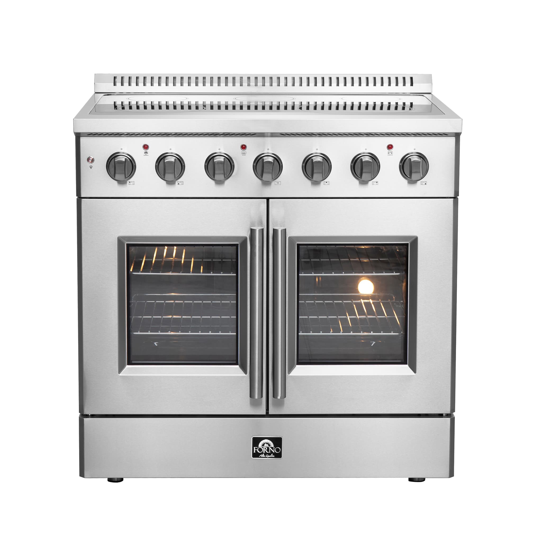 Forno Leonardo Espresso 30-Inch Black Electric Range, True Convection, Energy Efficient