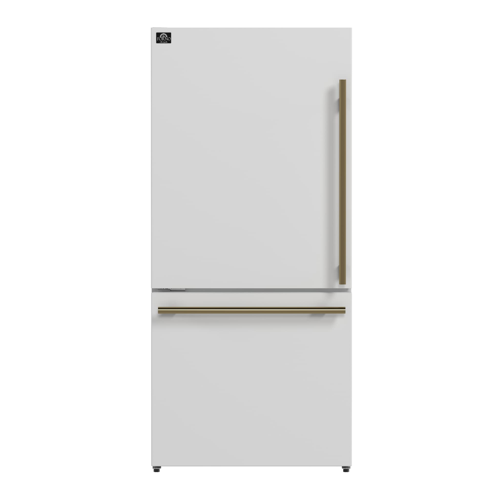 Forno Salerno 37-Inch Built-In Stainless Steel Refrigerator, 15.6 cu.ft, Decorative Grill, ENERGY STAR Certified