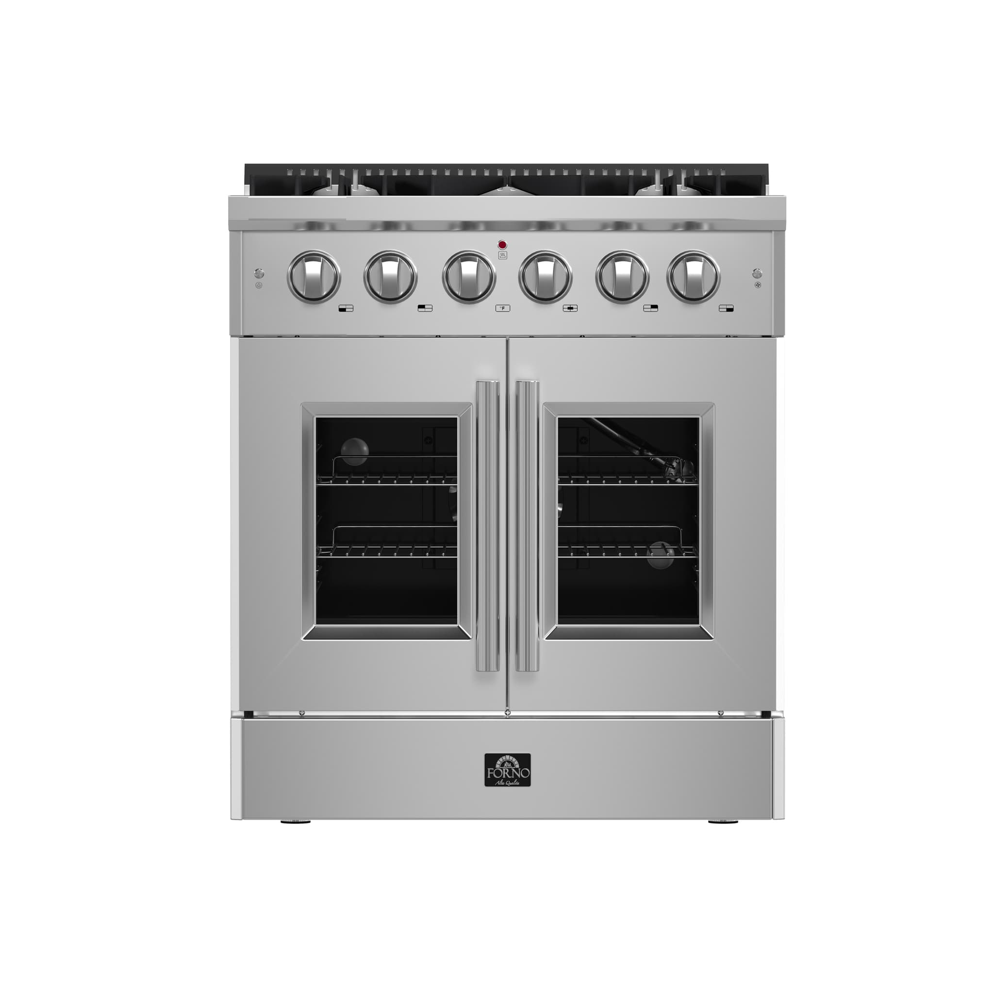 Forno Galiano 60-Inch Freestanding Gas Range, 10 Burners, Double Ovens, Griddle, Energy Efficient