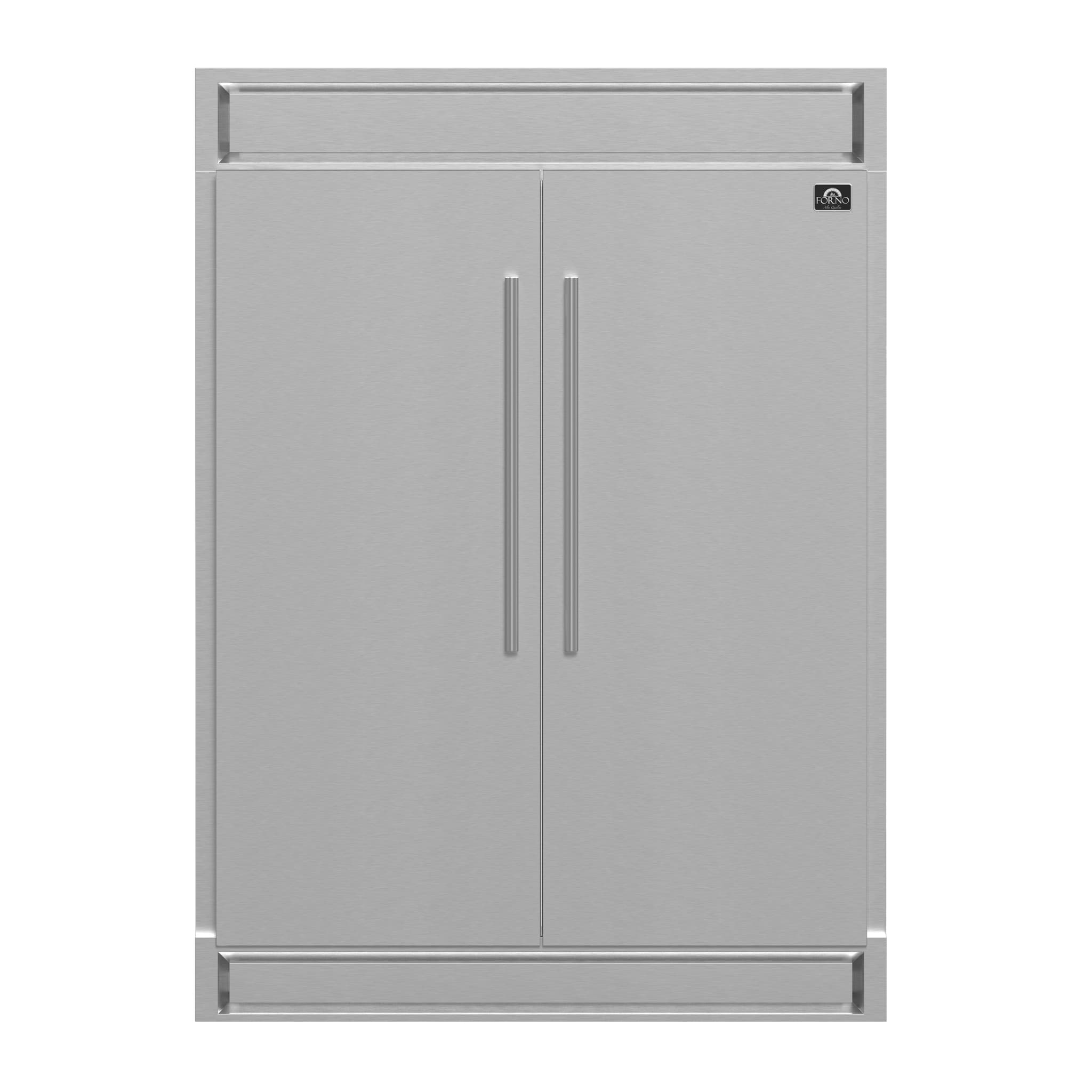 Forno Gallipoli Espresso 30-Inch White French Door Refrigerator, Bottom Freezer, 17.5 Cu. Ft., No Frost, Ice Maker