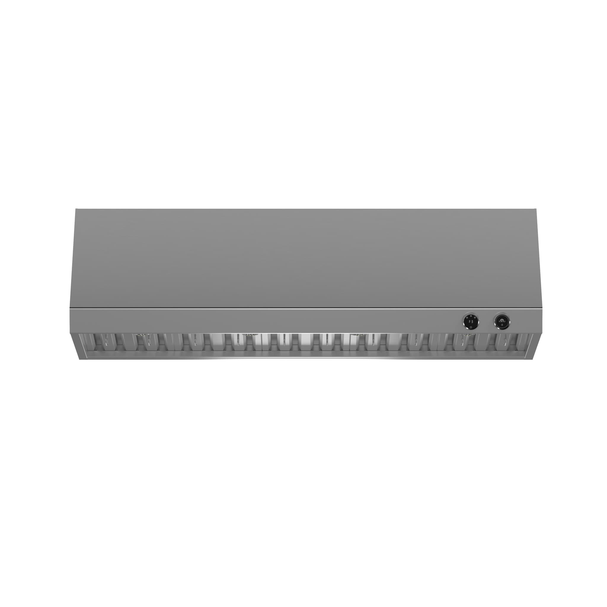 Forno Frassanito 48-Inch Recessed Range Hood, Stainless Steel Baffle Filters, LED Lighting