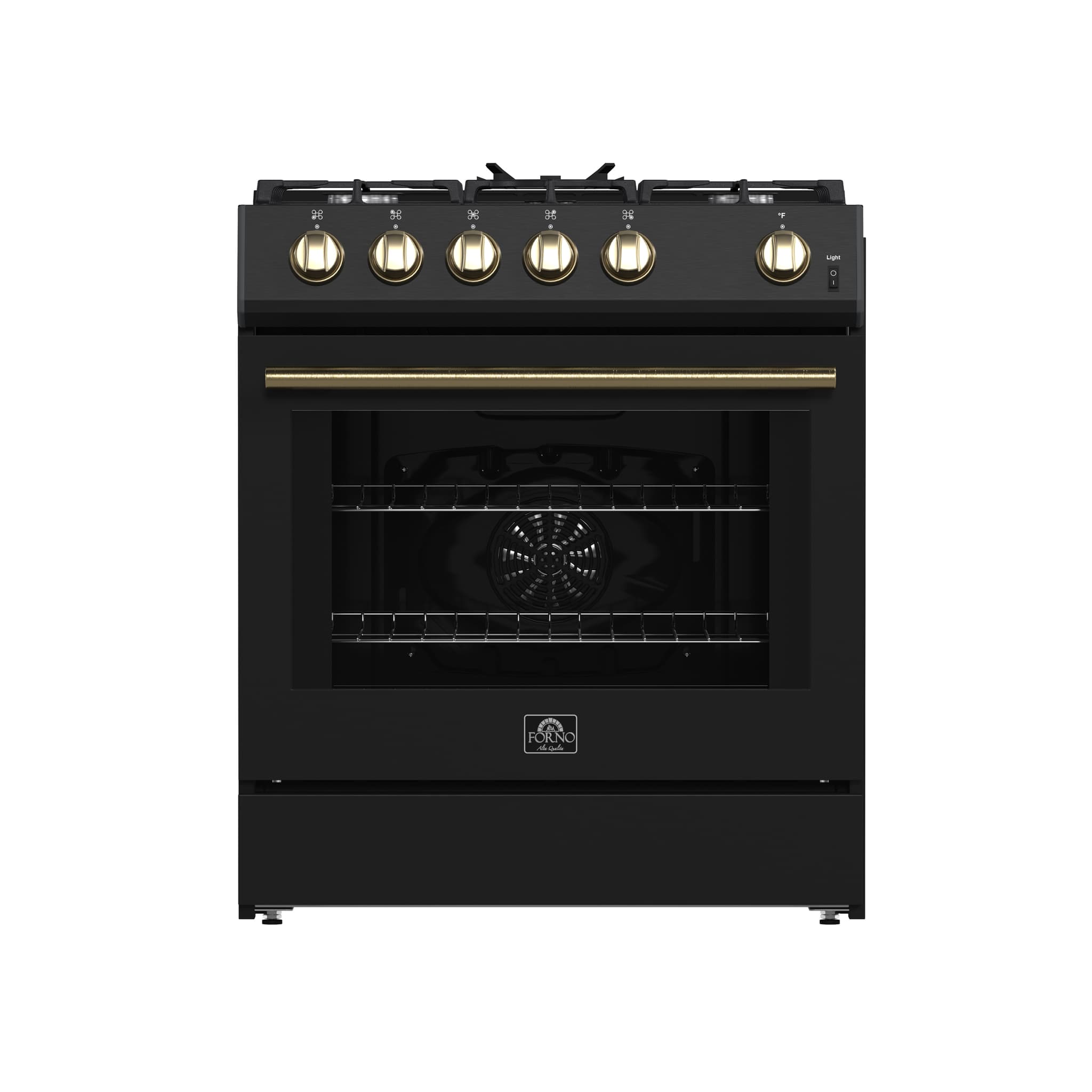 Forno Cossato Alta Qualita 48-Inch Pro-Style Gas Rangetop, Stainless Steel, 8 Sealed Burners, 107,000 BTU Total Output, Continuous Cast Iron Grates
