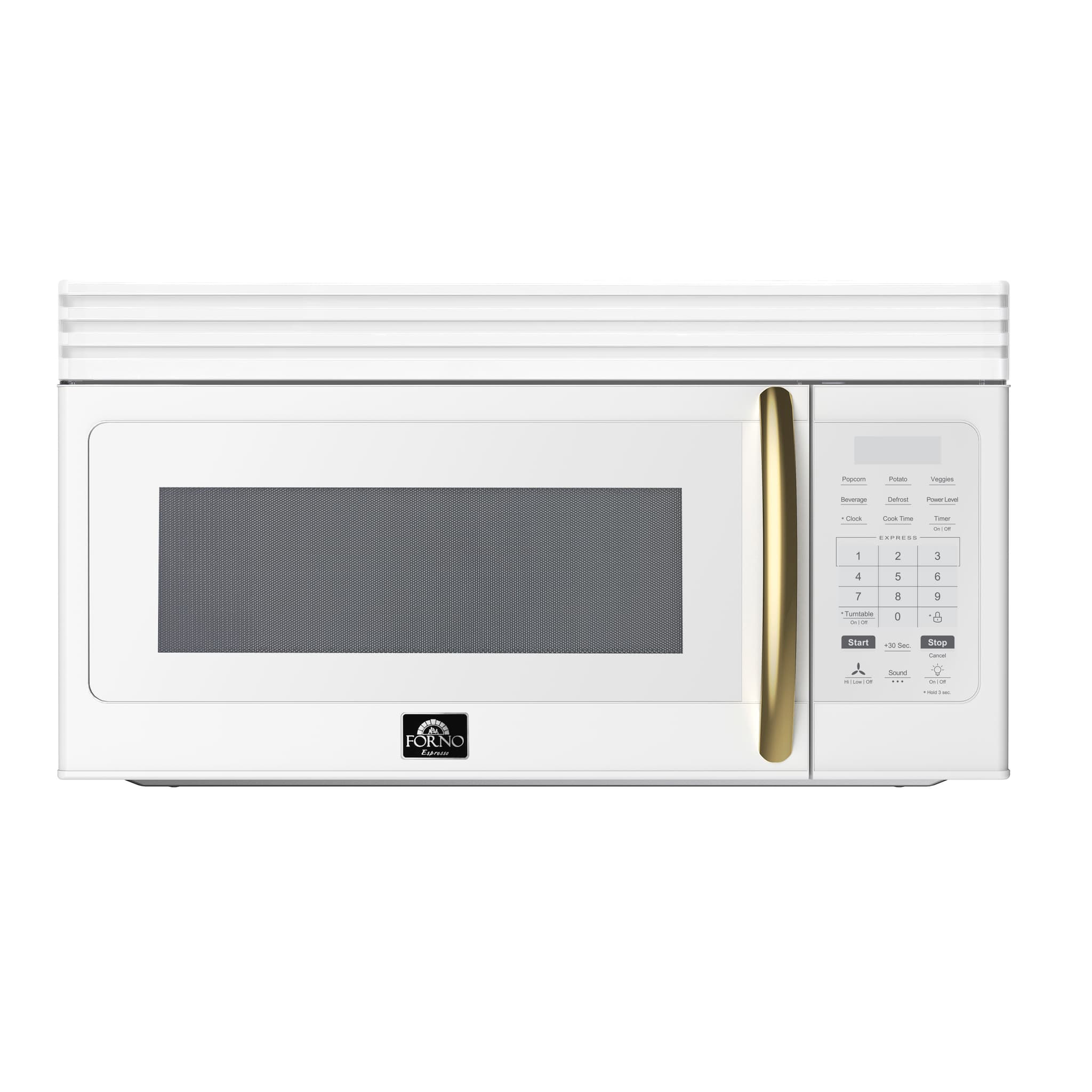 Forno Fornace 30-Inch Over the Range Convection Microwave, Stainless Steel – 1.5 cu.ft, 300 CFM Vent, Touch Control, LED Light