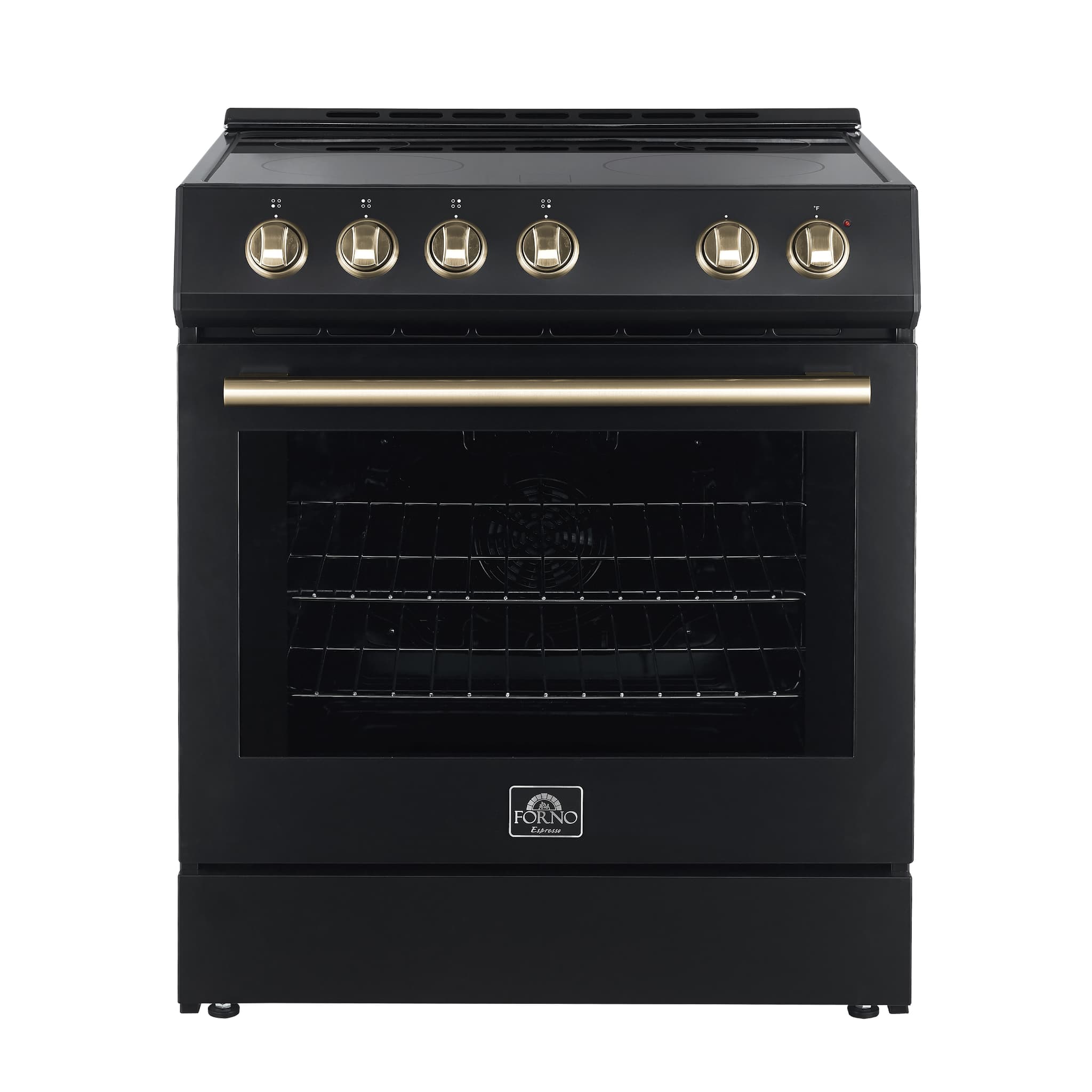 Forno Paolo 48 Inch Freestanding Electric Range, Stainless Steel, 6.7 cu.ft, True Convection Oven, Energy Efficient