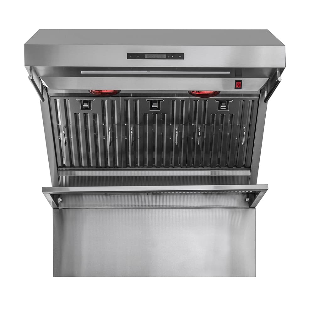 Forno Savona 48-Inch Wall Mount Range Hood, Baffle Filters, Backsplash Included