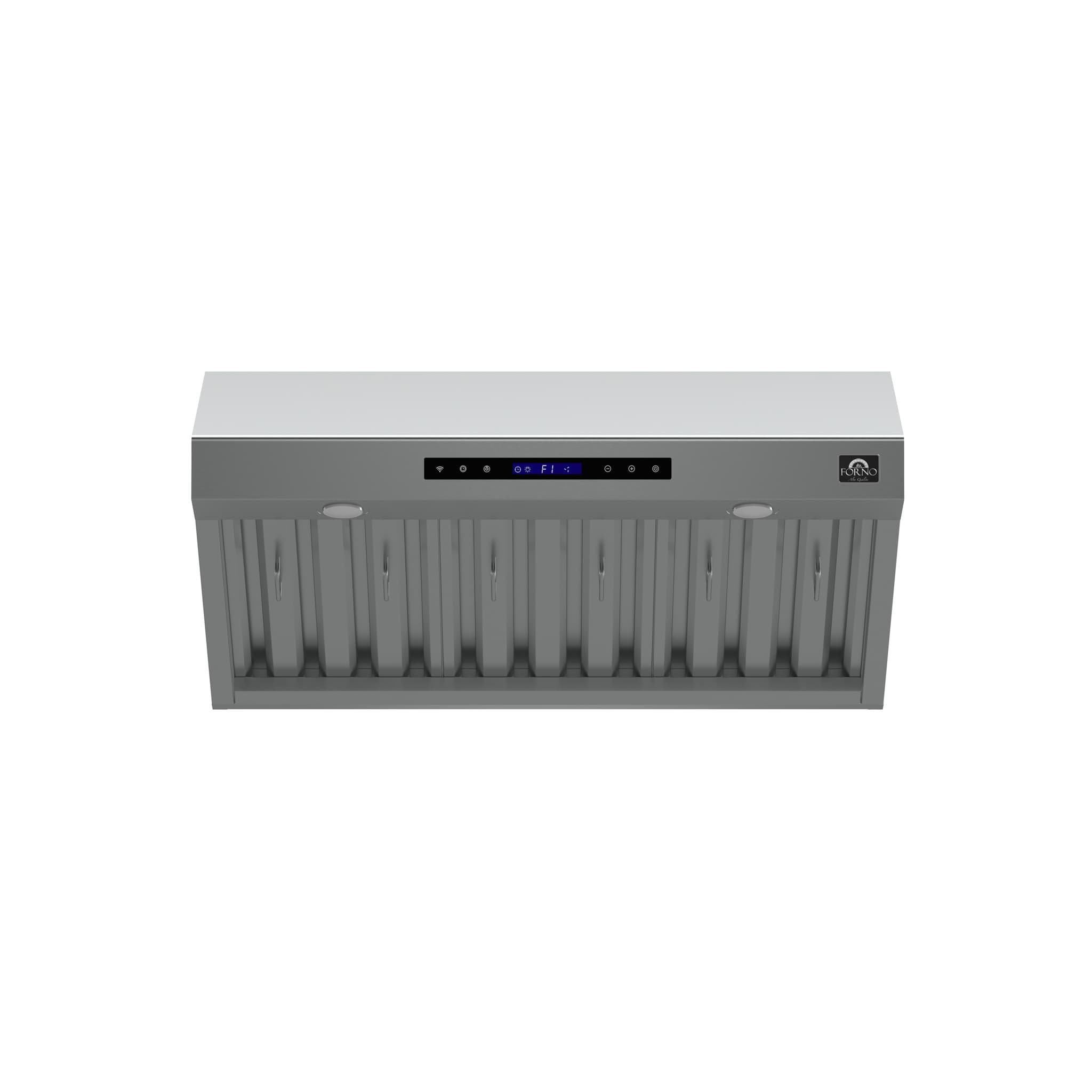 Forno Coppito 36-Inch Island Range Hood, Stainless Steel, LED Lighting, Adjustable Fan Speeds