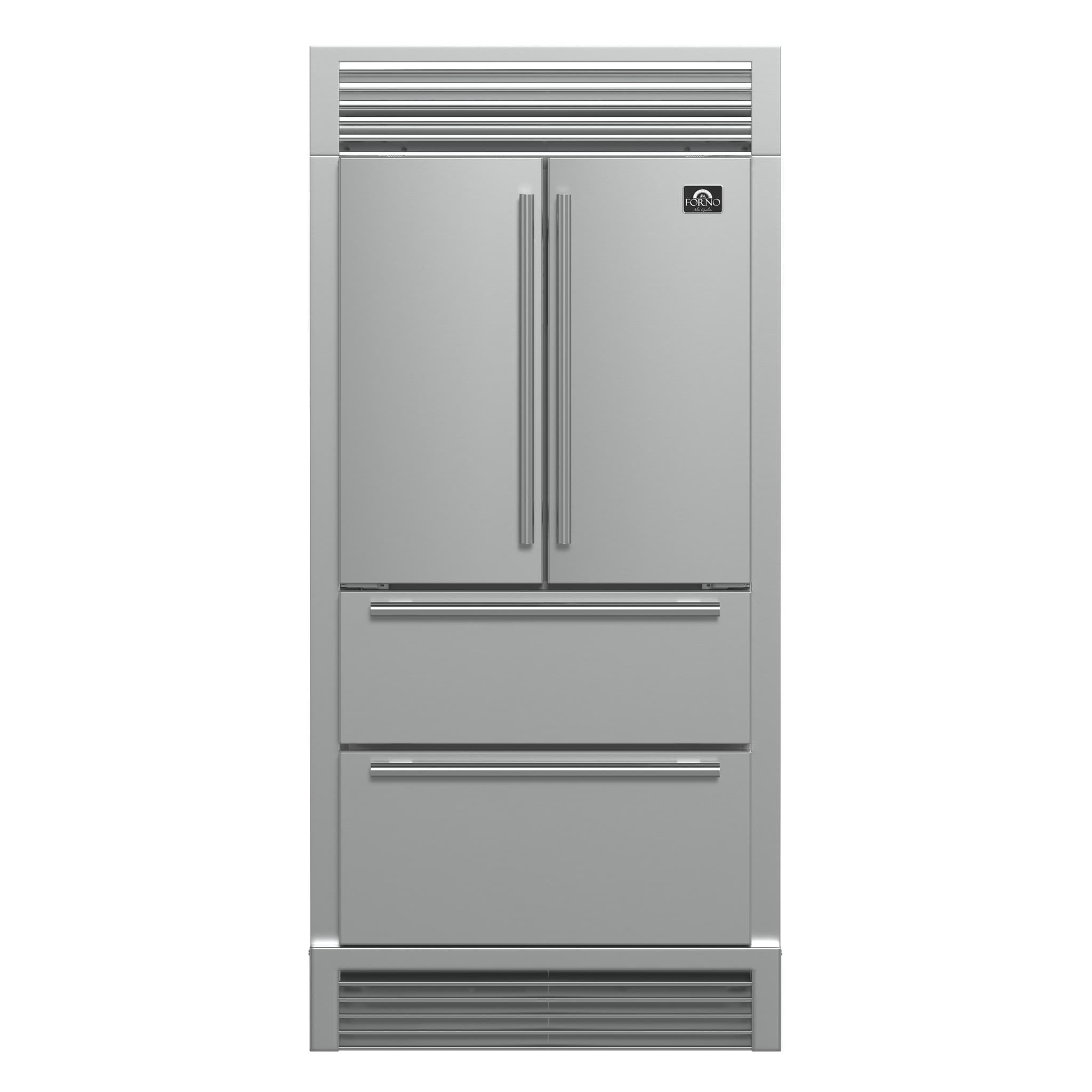 Forno Maderno 28-Inch Built-In Convertible Refrigerator, 13.6 cu.ft, Left Swing, Decorative Grill, ENERGY STAR Certified