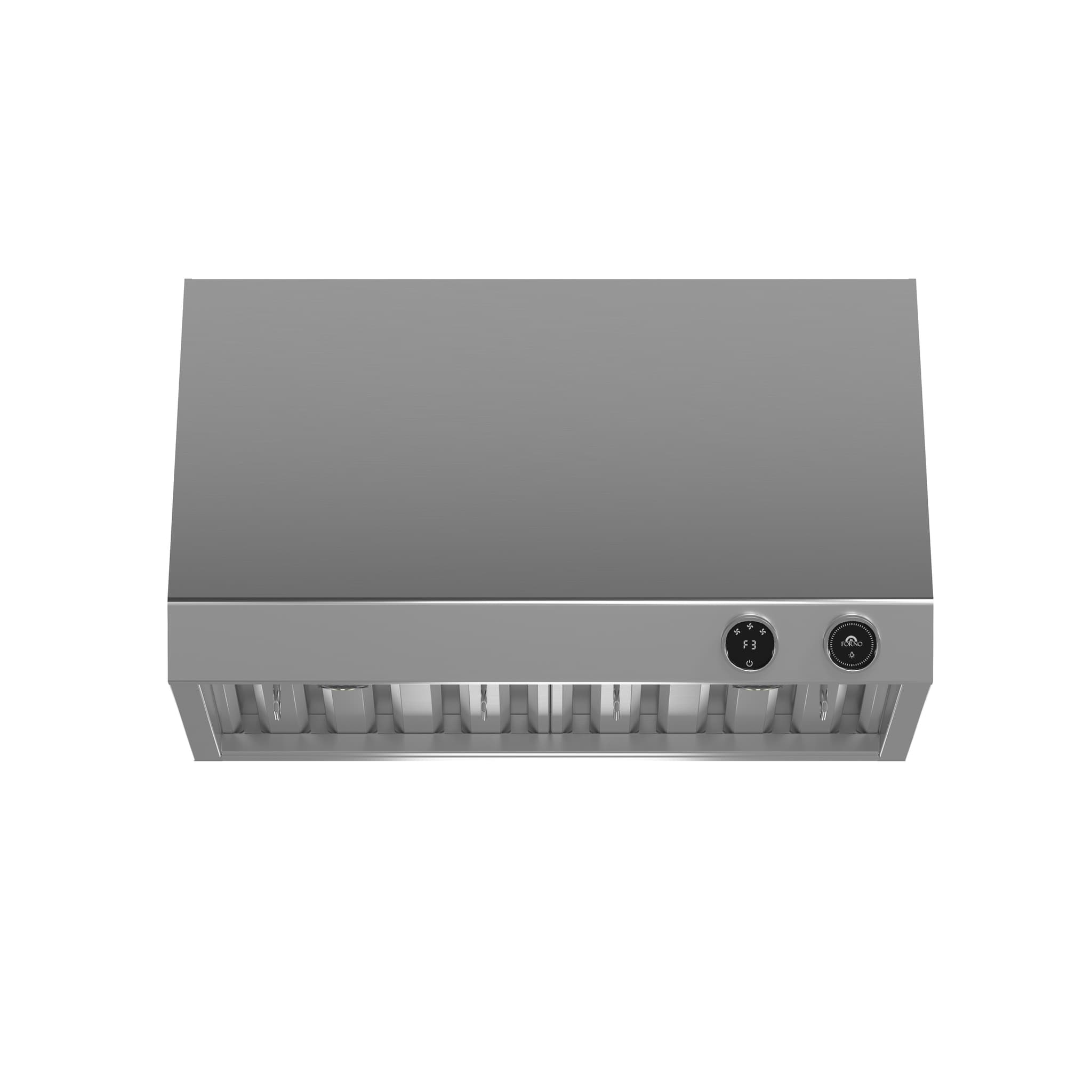 Forno Bari Espresso 30-Inch Under Cabinet Range Hood, White, 600 CFM, LED Lighting, Dishwasher-Safe Baffle Filters, 3-Speed Fan Control